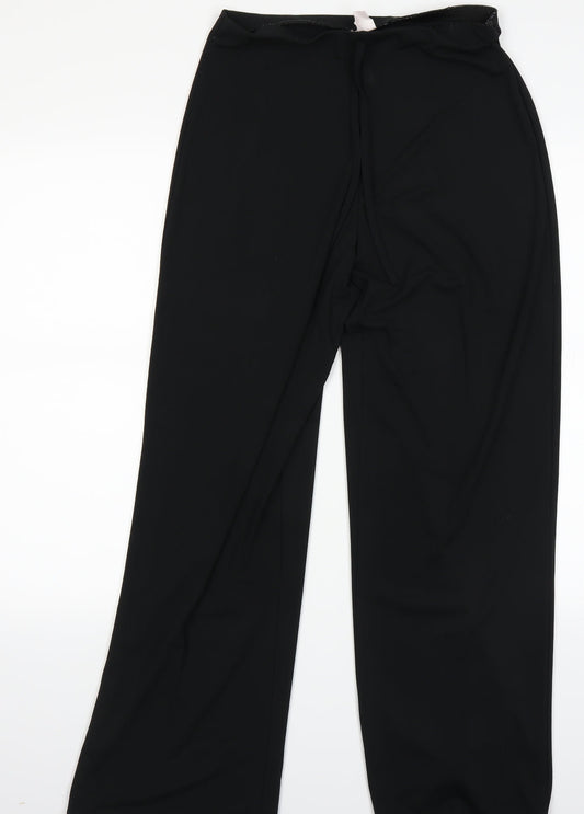 Preworn Womens Black   Trousers  Size 12 L27 in