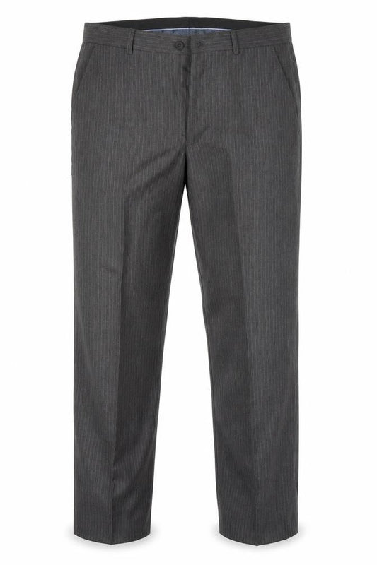 Preworn Mens Grey Striped  Trousers  Size 32 in L28 in
