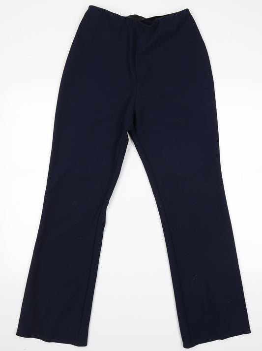 Preworn Womens Blue   Trousers  Size 14 L28 in