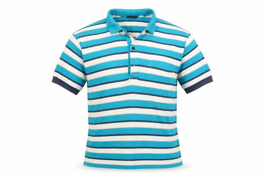 BLANCARD Mens Multicoloured Striped   Polo Size M