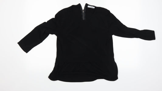 Mango Womens Black   Basic T-Shirt Size 10