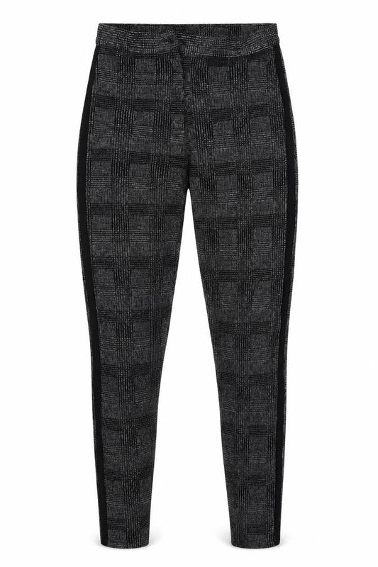 top shop Womens Grey Check  Jogger Trousers Size 8 L21 in