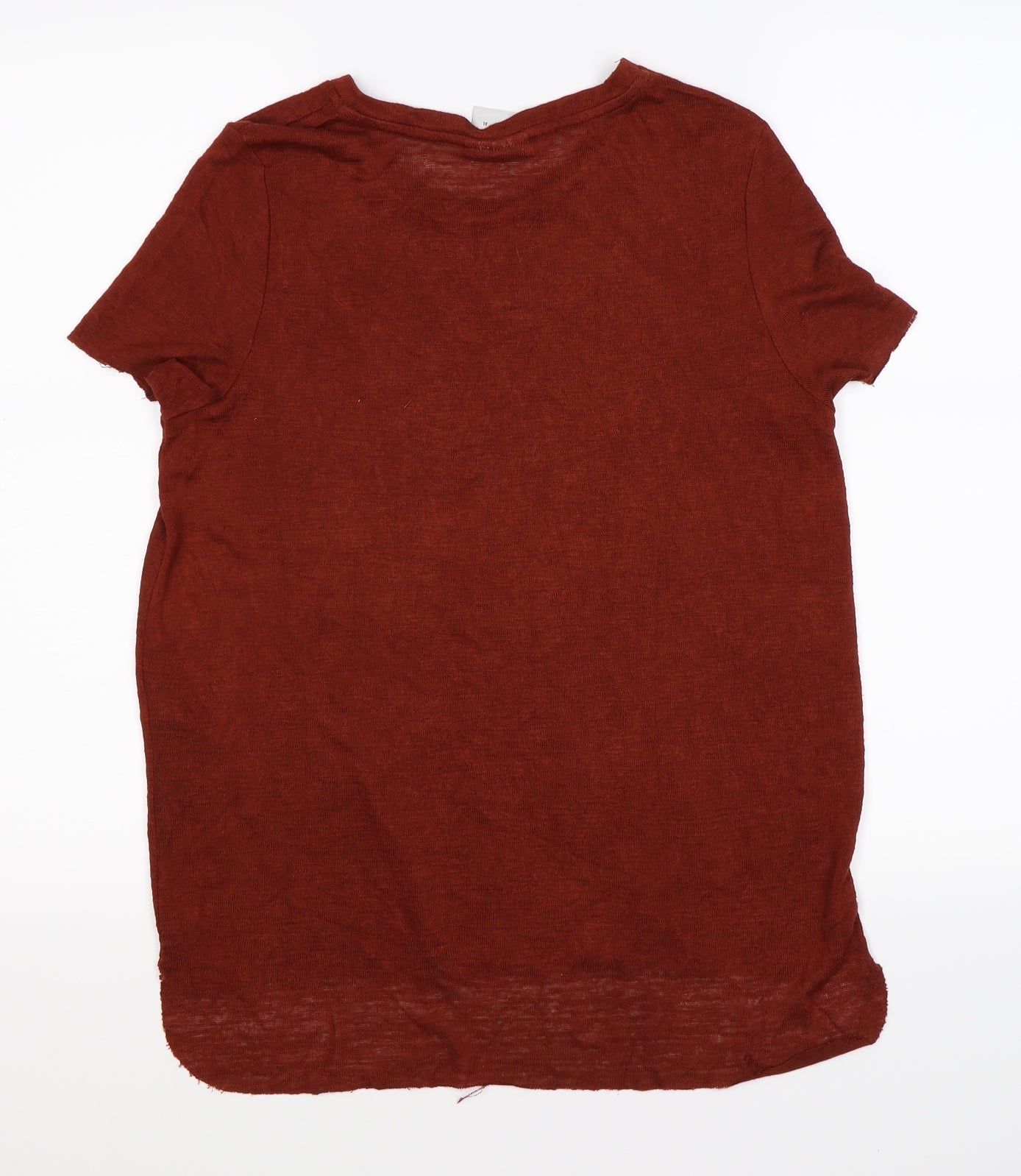 VERO MODA Womens Brown  Knit Tunic T-Shirt Size S