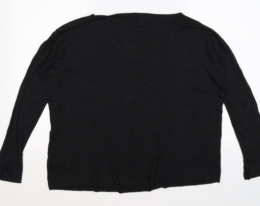 H&M Womens Grey  Knit Pullover Jumper Size M