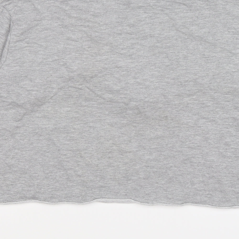 Missguided Womens Grey   Pullover Sweatshirt Size 10  - CROPPED
