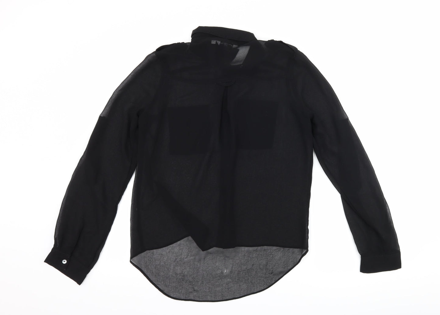 New Look Womens Black   Basic Button-Up Size 10