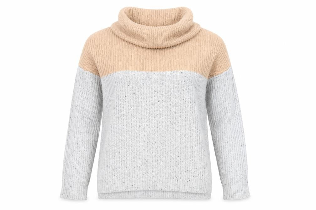 Front view of Yes Lola women’s grey jumper, size S