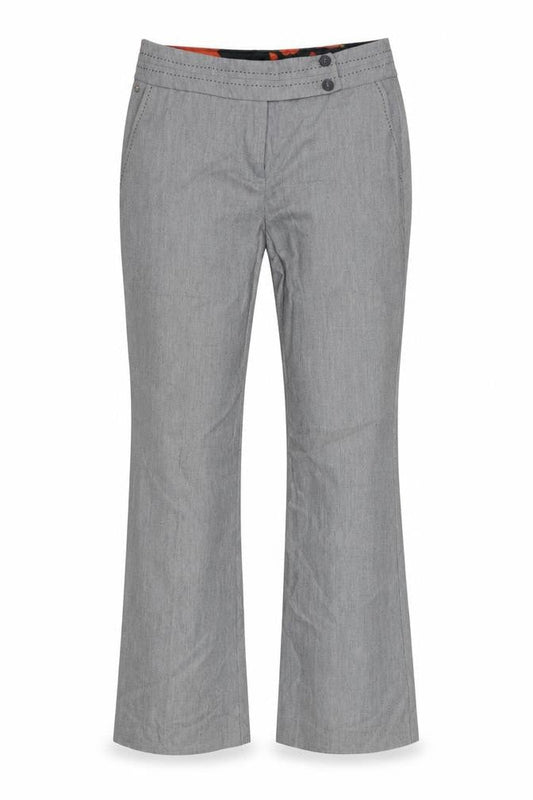 Per Una Womens Grey Geometric  Trousers  Size 10 L27 in