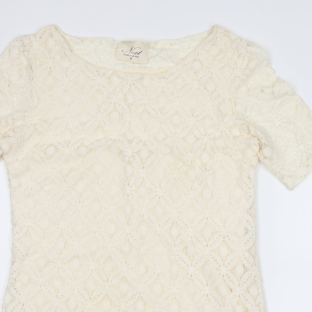 NEXT Womens Ivory   Shift  Size 8