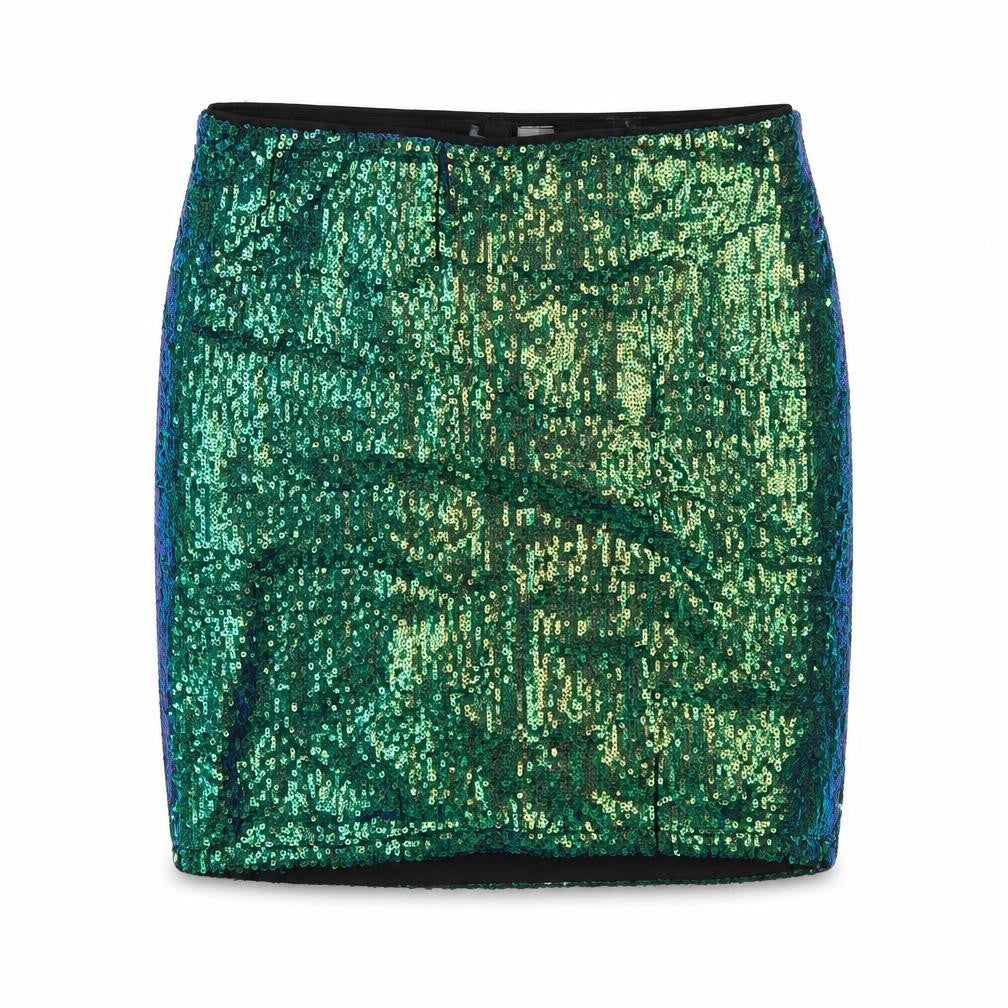 Front view of Divided women’s multicoloured a-line skirt, size S