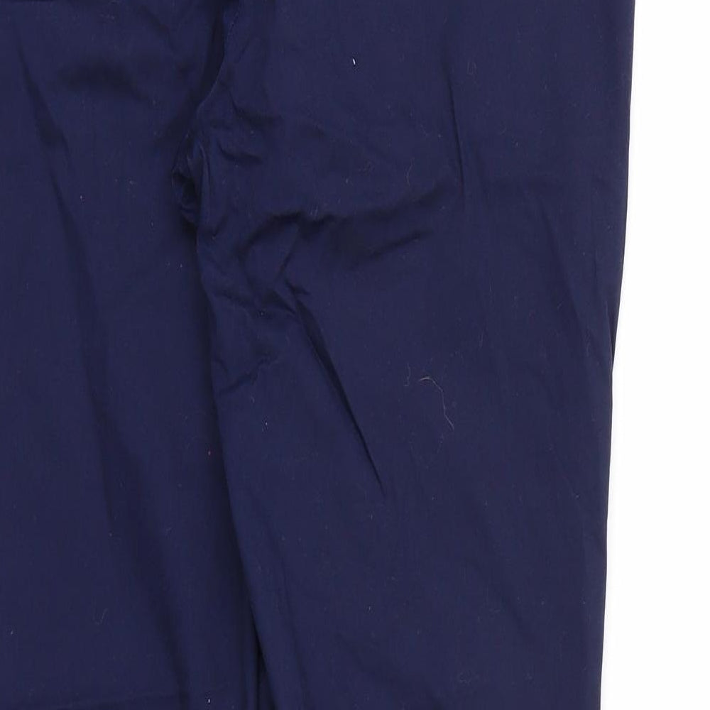 Warehouse Womens Blue  Rayon Trousers  Size 12 L26 in