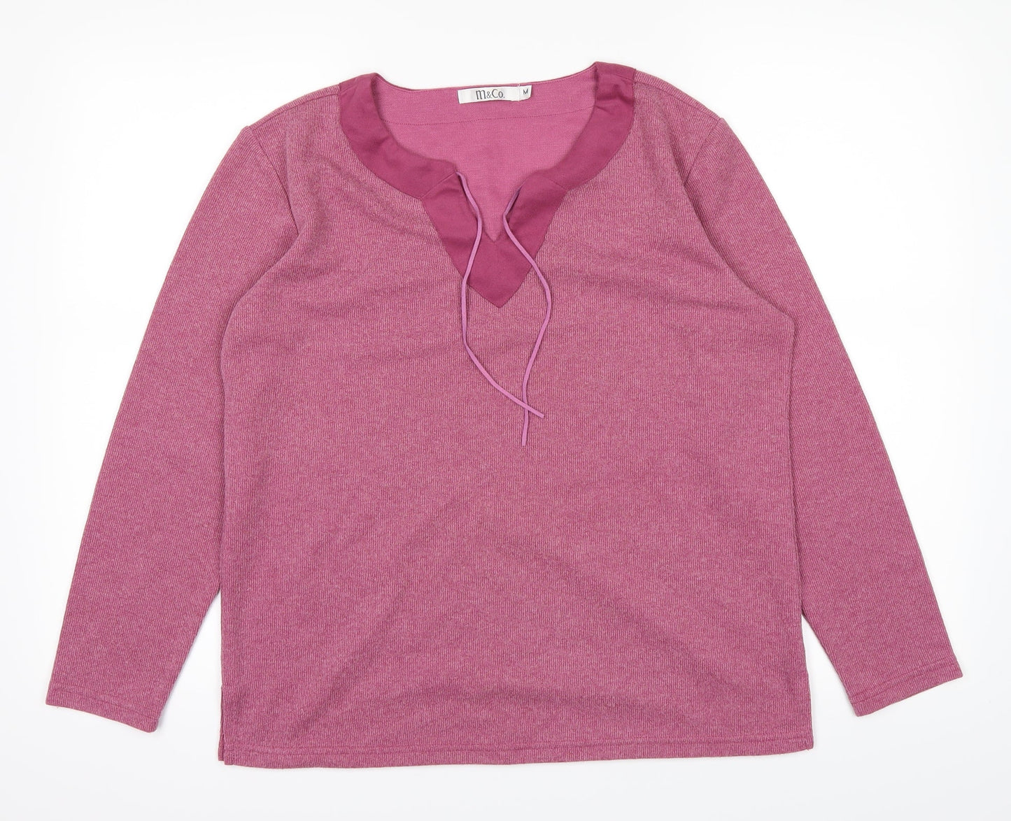 M&Co Womens Pink   Pullover Jumper Size M