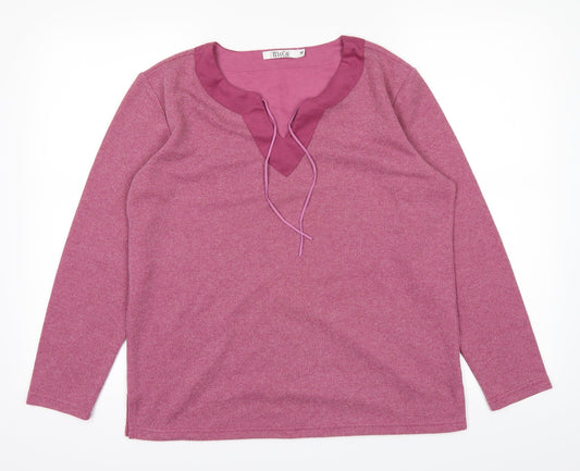 M&Co Womens Pink   Pullover Jumper Size M