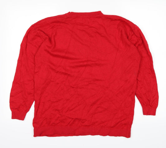 ASOS Womens Red   Pullover Jumper Size 8