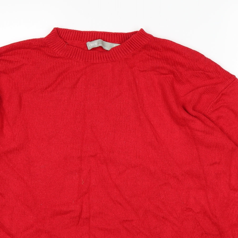 ASOS Womens Red   Pullover Jumper Size 8