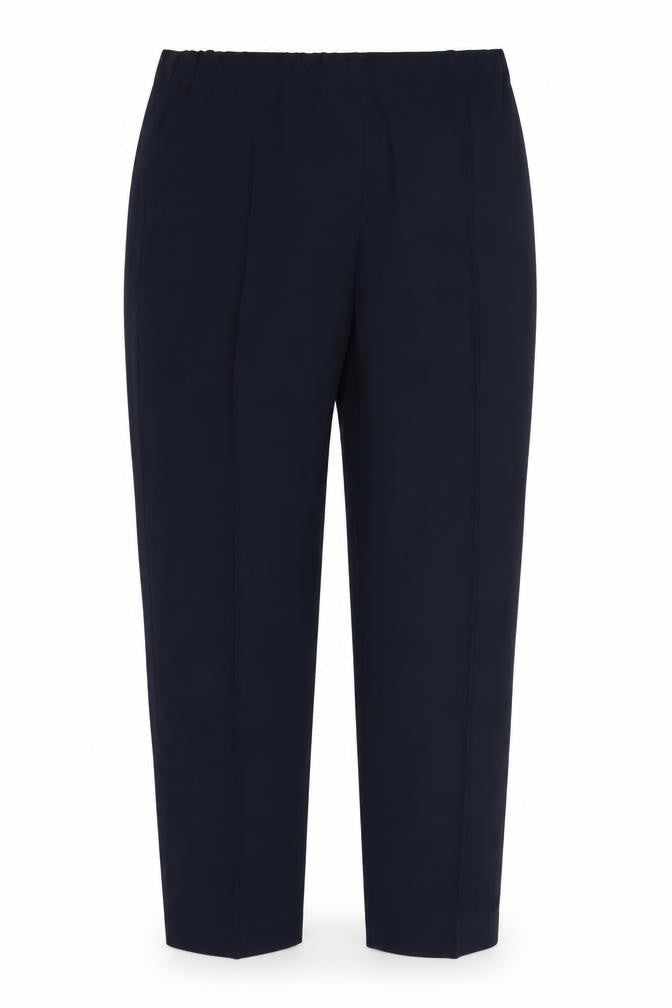 Front view of Classics women’s blue dress pants trousers, size UK 12, 27-inch leg