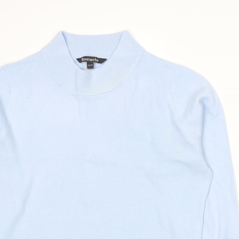 Bonmarché Womens Blue  Knit Pullover Jumper Size L