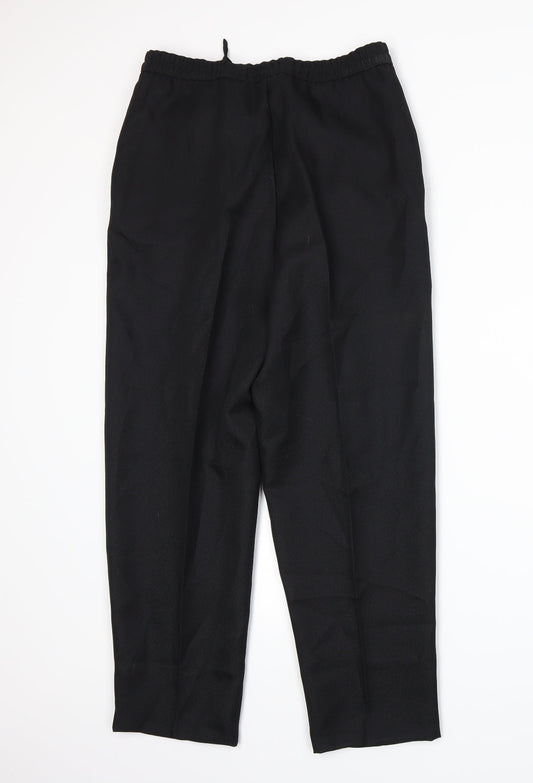 Slimtru Womens Black   Trousers  Size 12 L27 in
