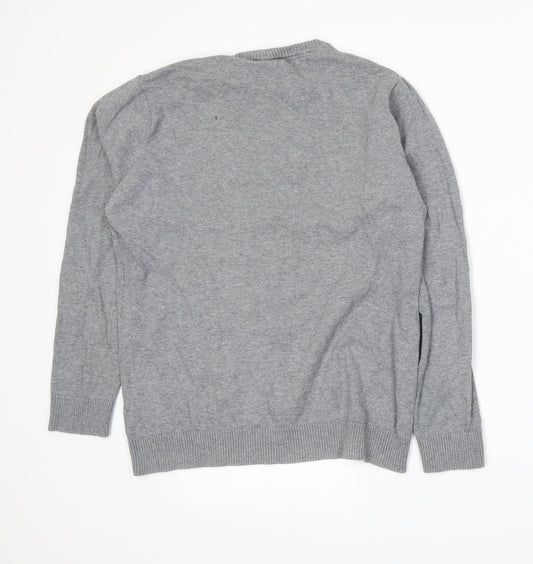 Cedar Wood State Mens Grey  Knit Pullover Jumper Size M