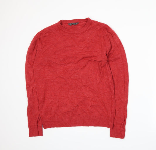 Cedar Wood State Womens Red  Knit Pullover Jumper Size M