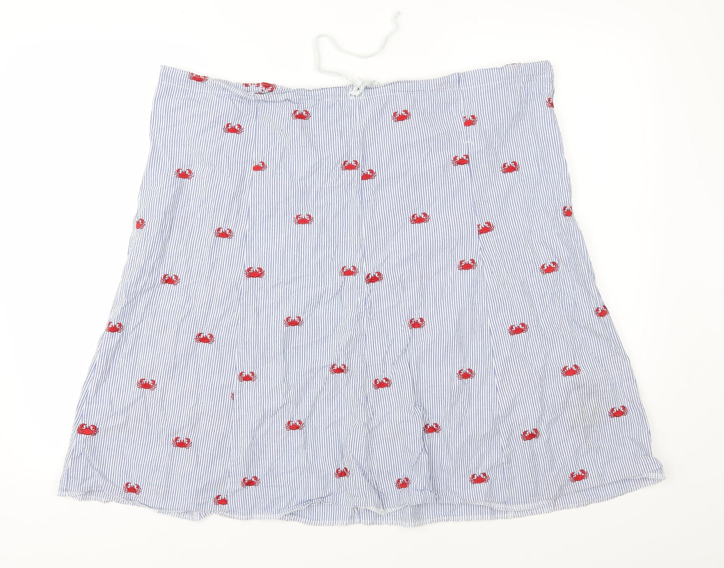 Haystacks Womens Black Striped  A-Line Skirt Size M