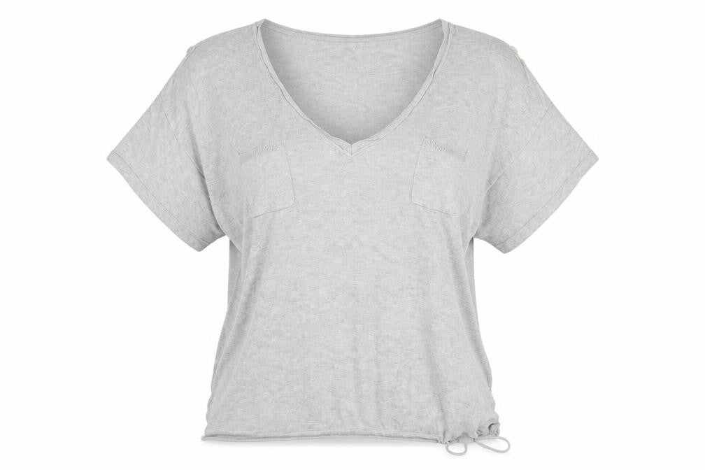 Front view of Uniqlo women’s grey jumper, size M