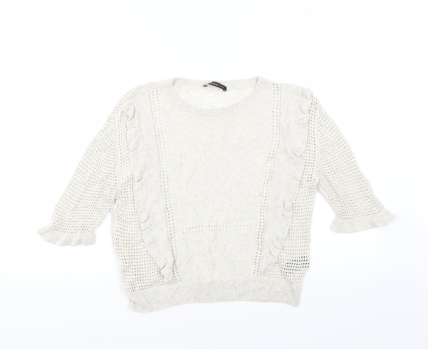 Marks and Spencer Womens Beige   Pullover Jumper Size 10