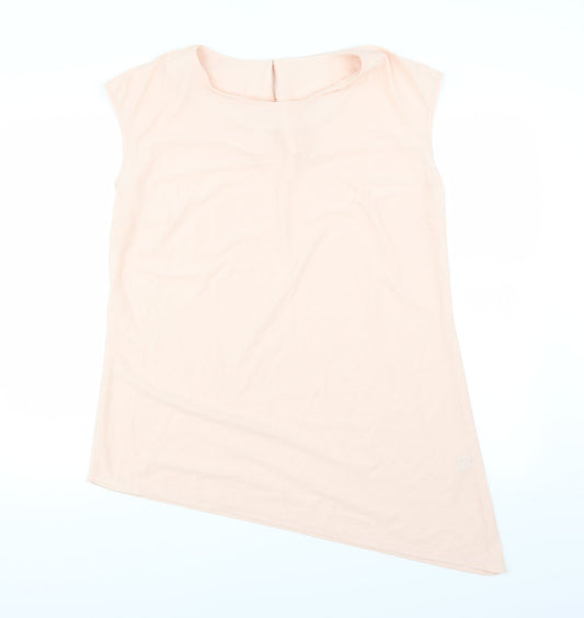 Preworn Womens Pink   Basic Blouse Size M  - Asymmetric Hem
