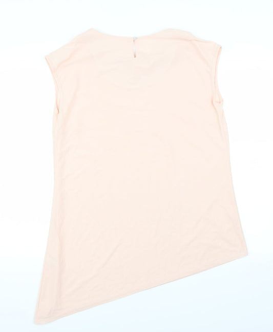 Preworn Womens Pink   Basic Blouse Size M  - Asymmetric Hem