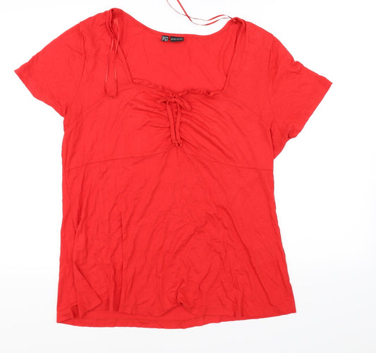 Body Flirt Womens Red   Basic Blouse Size L