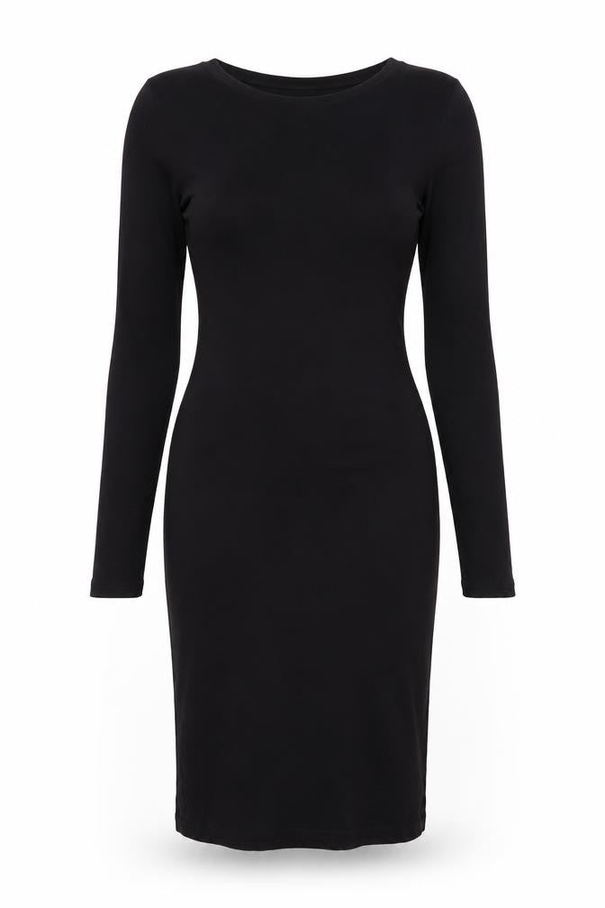 Front view of Babe women’s black bodycon, size XS