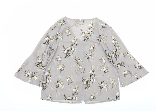 Code Womens Green Floral  Basic Blouse Size 10