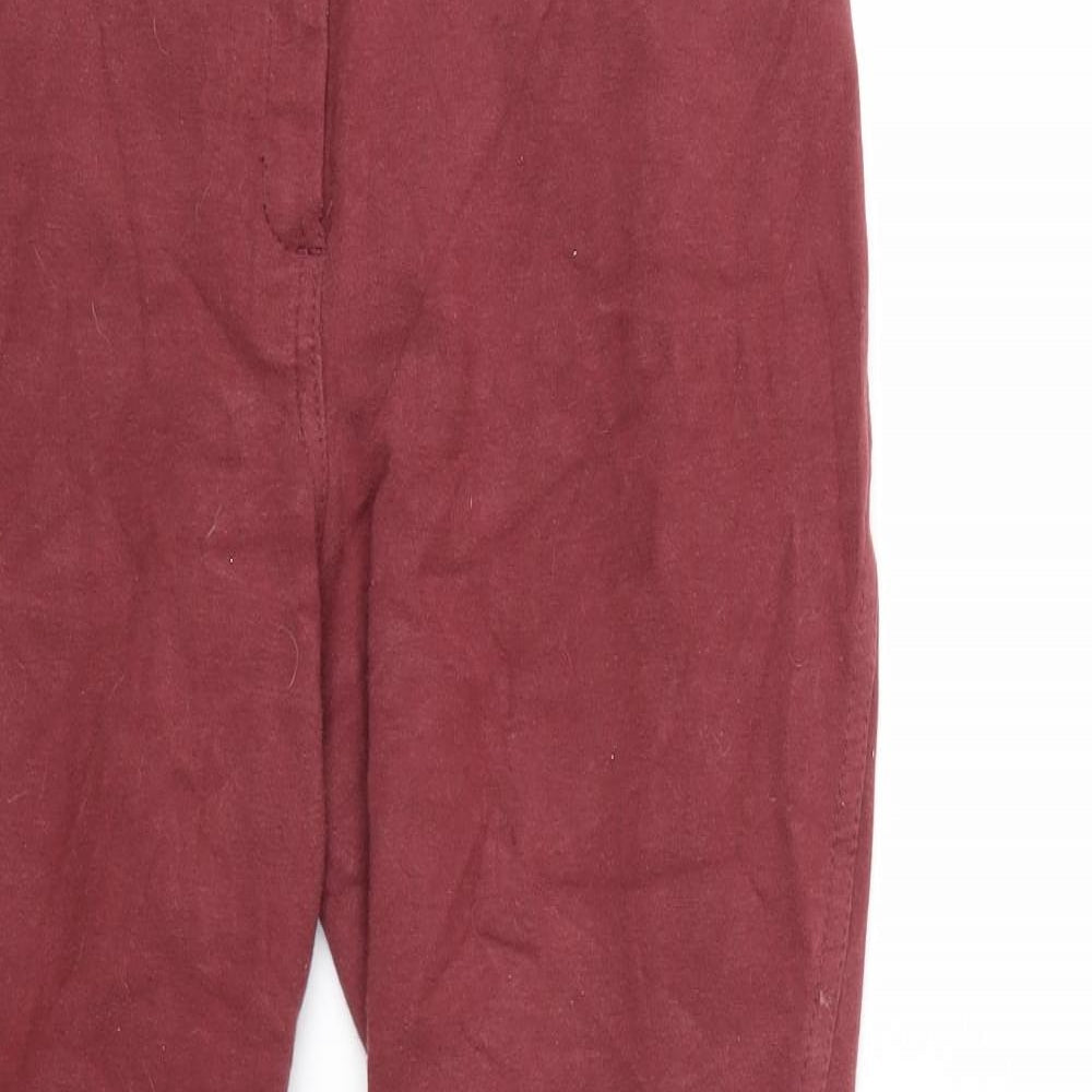 Preworn Womens Red   Trousers  Size 30 in L26 in