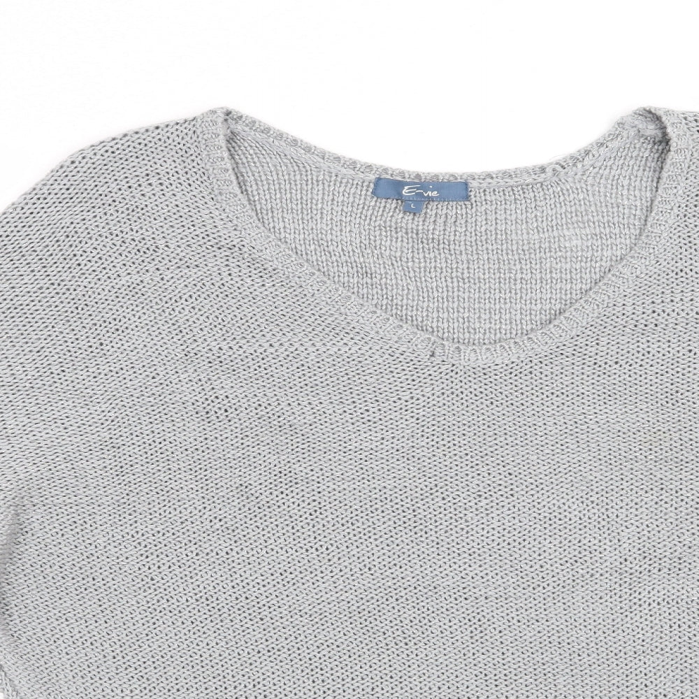 Evie Womens Grey   Pullover Jumper Size L