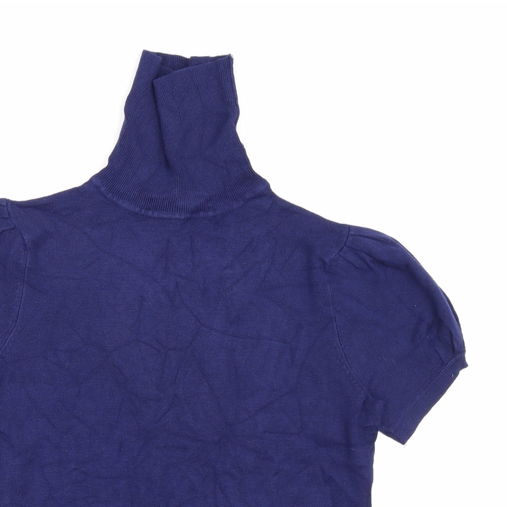 Dorothy Perkins Womens Blue  Knit Pullover Jumper Size 14