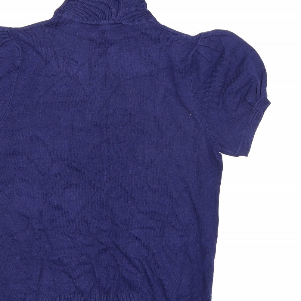 Dorothy Perkins Womens Blue  Knit Pullover Jumper Size 14