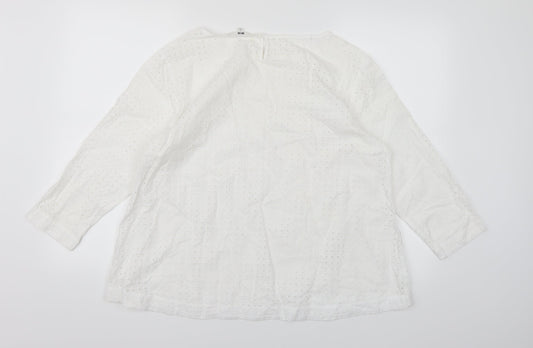 UNI QLO Womens White   Basic  Size L