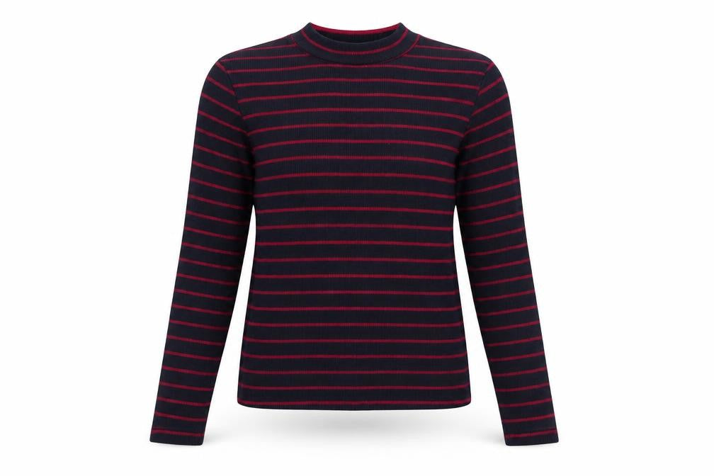 Front view of Divided women’s blue striped knit jumper, size XS