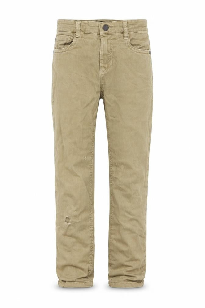 Front view of Next girls’ brown straight jeans, size 8, years