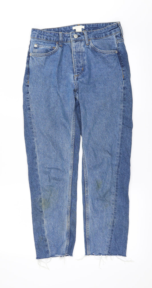 H&M Womens Blue  Denim Skinny Jeans Size 6 L25 in