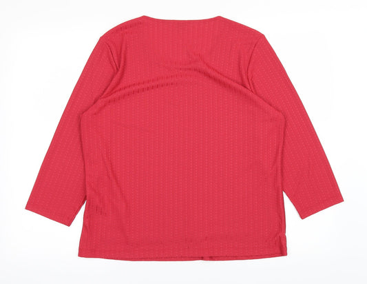 eastx Womens Red   Basic T-Shirt Size 14