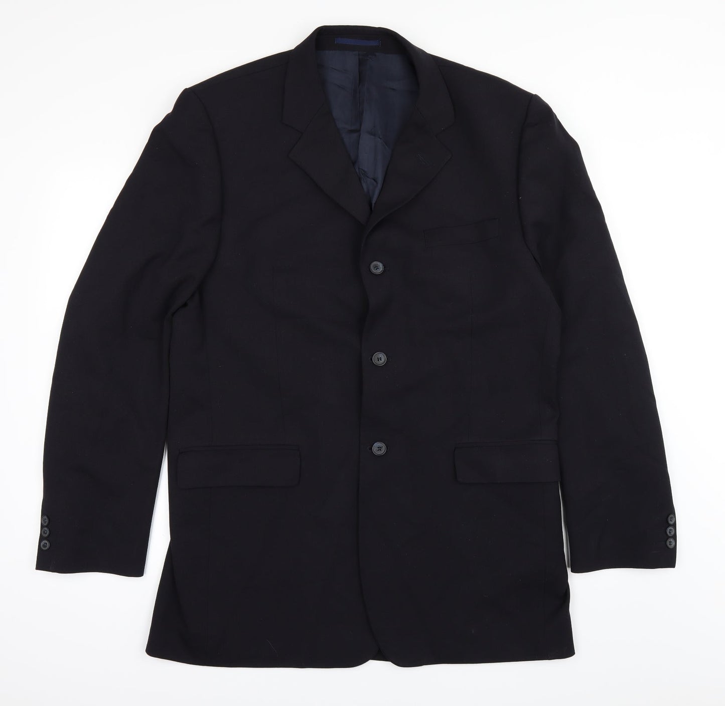 Preworn Mens Blue   Jacket Suit Jacket Size 42