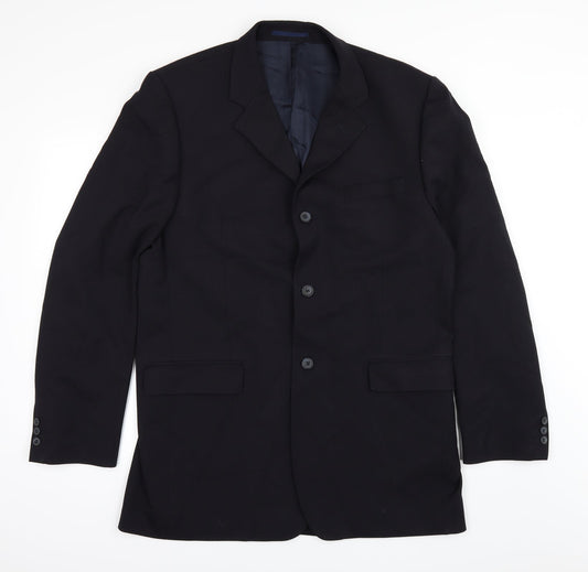 Preworn Mens Blue   Jacket Suit Jacket Size 42