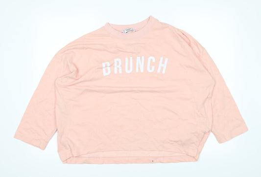 Mango Womens Pink   Basic T-Shirt Size S