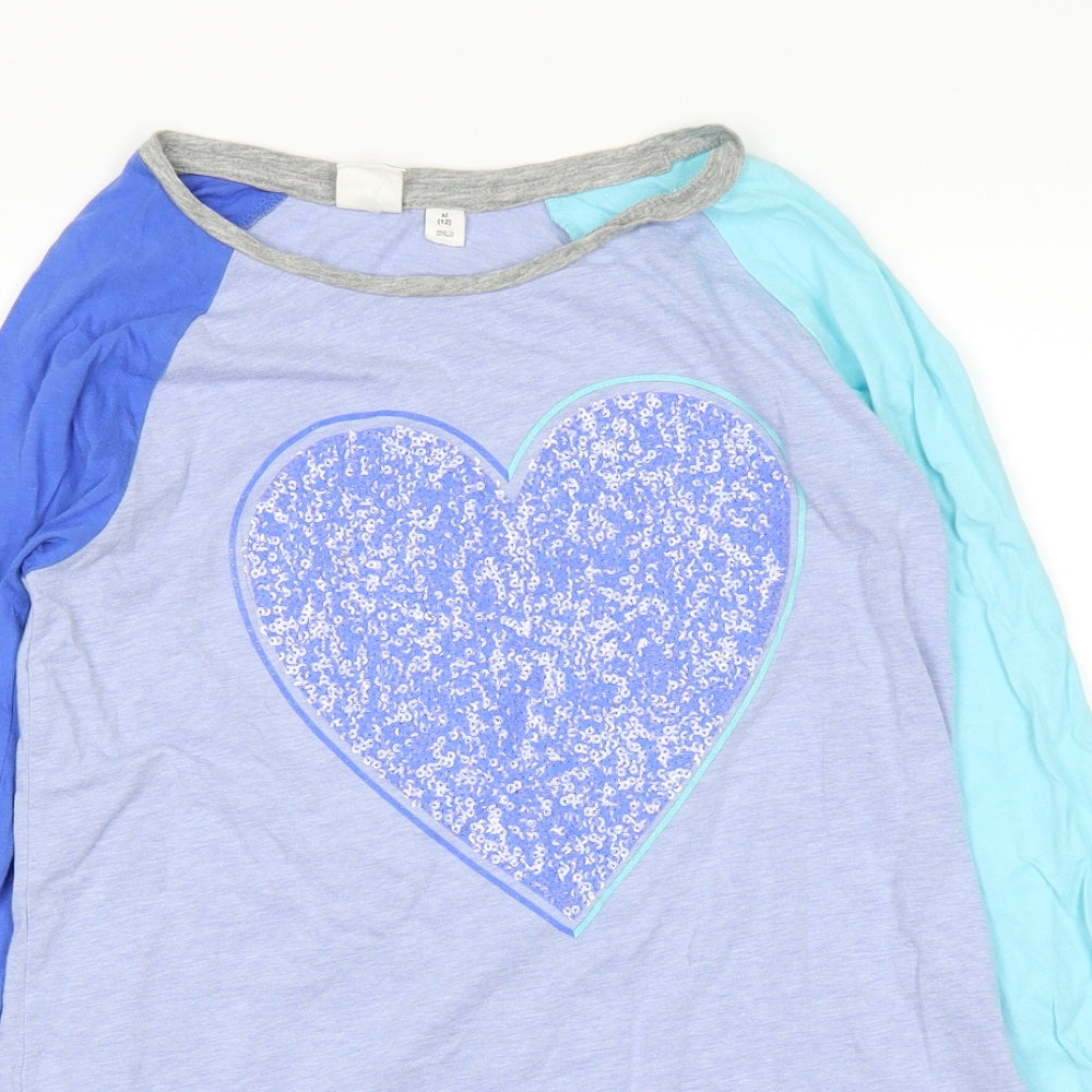 Gap Girls Purple   Basic T-Shirt Size 12 Years