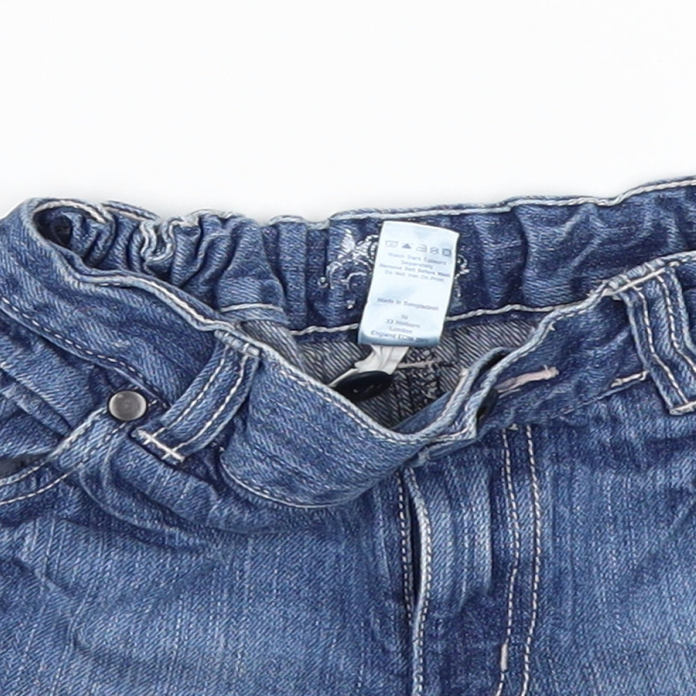 TU Girls Blue  Denim Cut-Off Shorts Size 5 Years