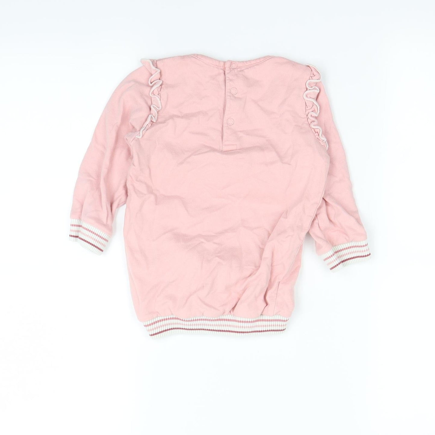 Preworn Girls Pink   Pullover Jumper Size 2 Years