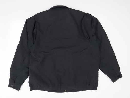 Preworn  Womens Black   Rain Coat Coat Size L