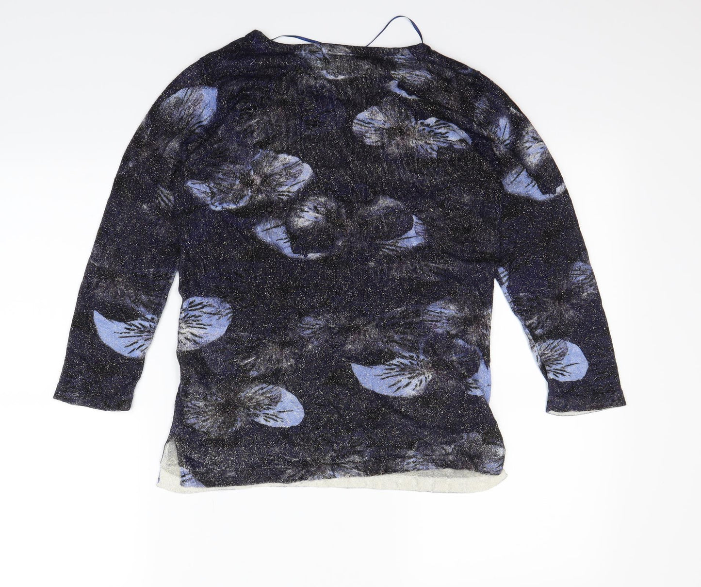 Monnari Womens Blue Animal Print  Basic T-Shirt Size M