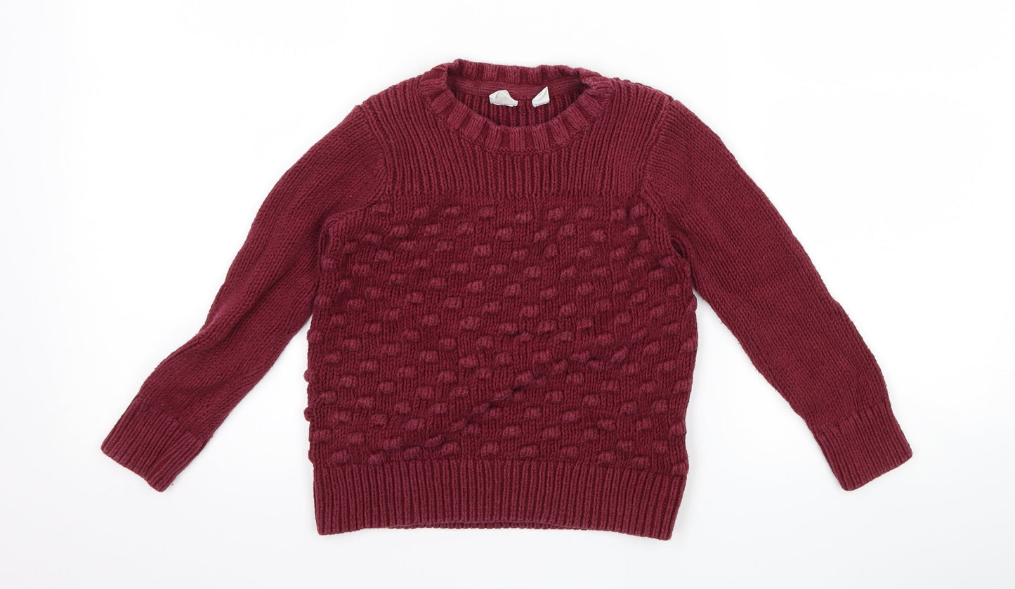 Gap Girls Purple   Pullover Jumper Size 4-5 Years